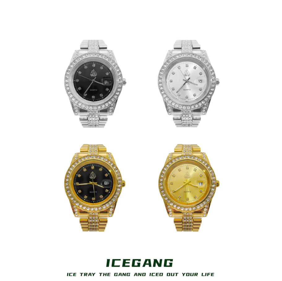 ICEGANG watch men and women couple fashion trend temperament light luxury quartz watch - Yoyisjewelry