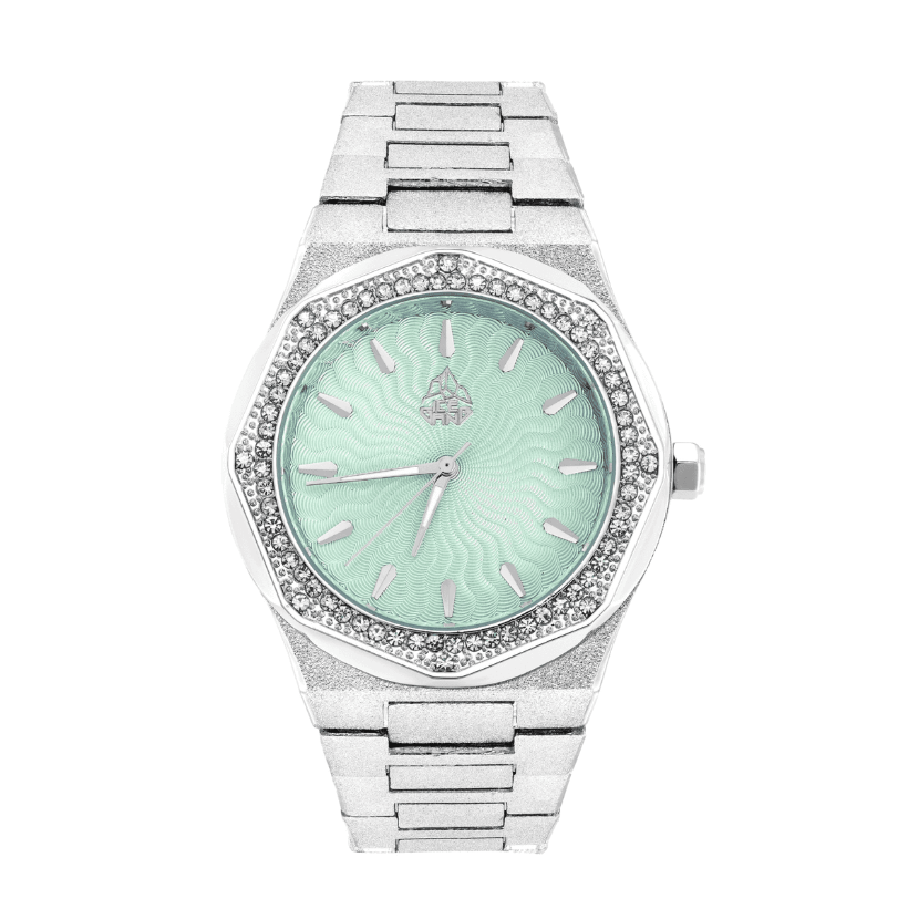 ICEGANG Sun God Series Frosted Gold Full Diamond Watch - Yoyisjewelry