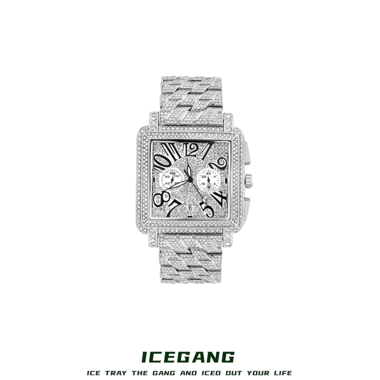 ICEGANG Heavy Industry Square Santos Watch - Yoyisjewelry