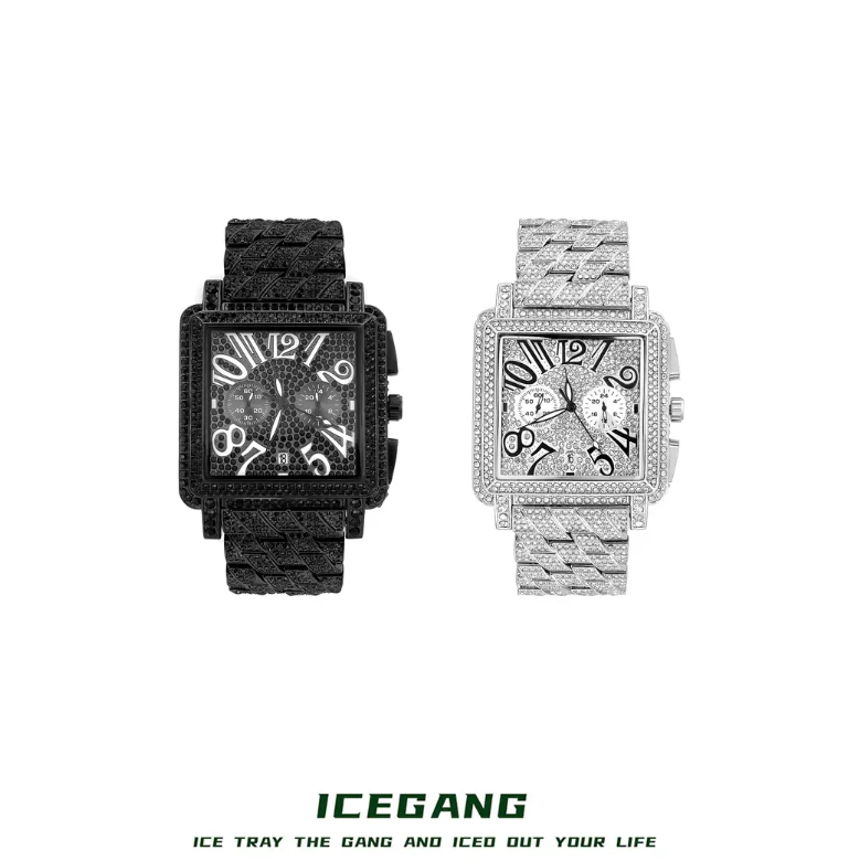 ICEGANG Heavy Industry Square Santos Watch - Yoyisjewelry