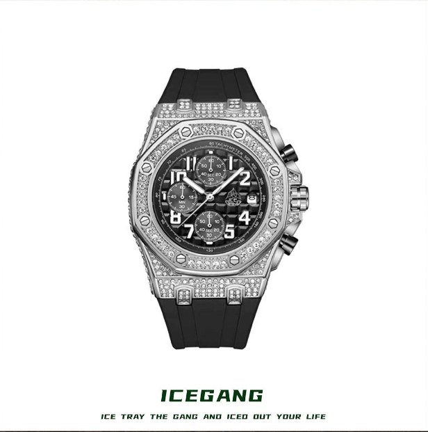ICEGANG three-eye Fashionable diamond watches - Yoyisjewelry