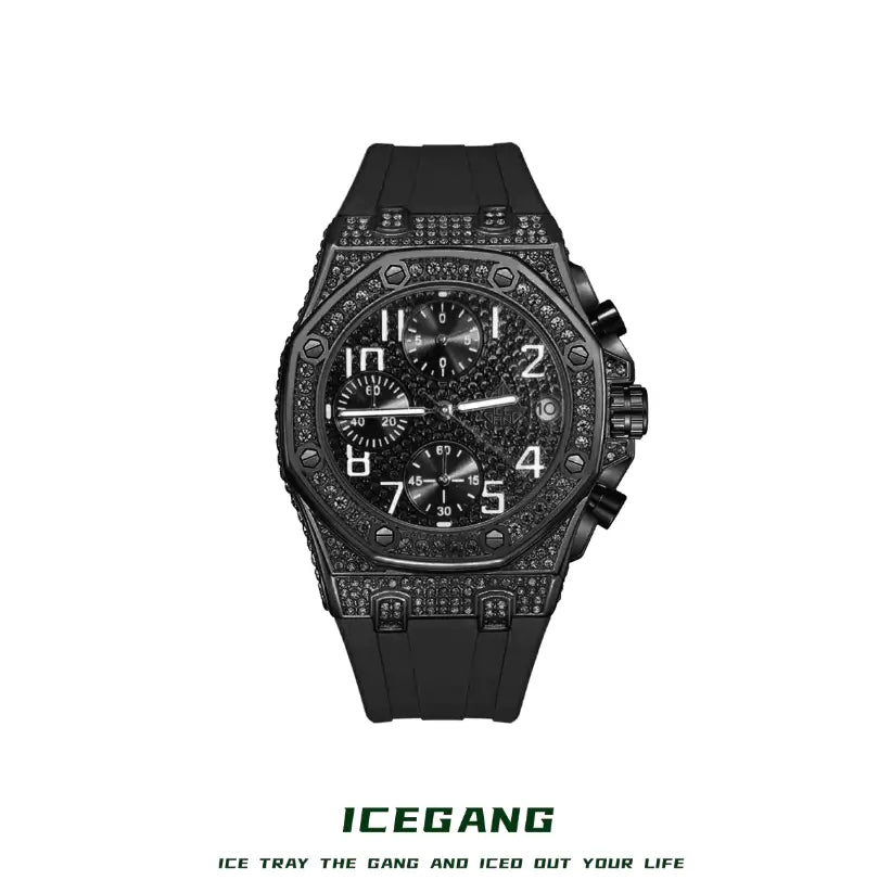 ICEGANG three-eye Fashionable diamond watches - Yoyisjewelry