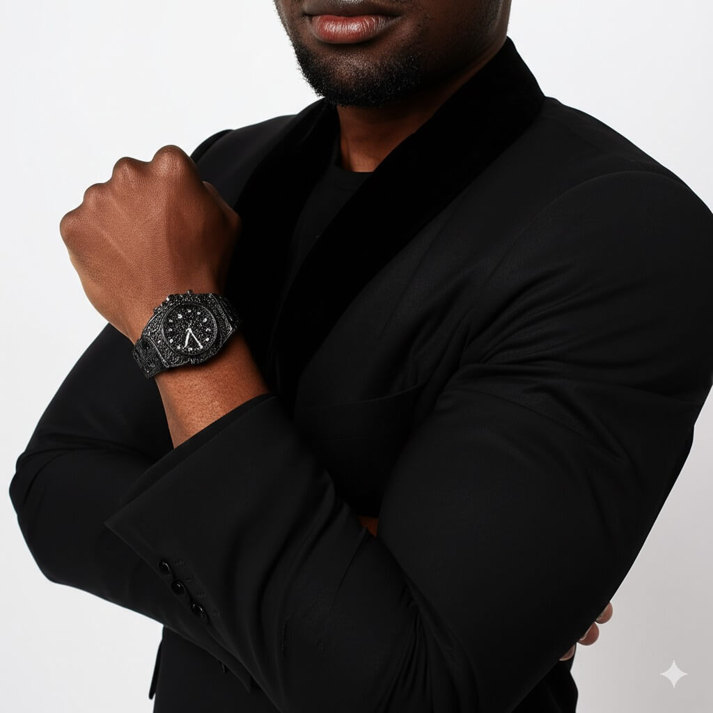 ICEGANG black kaleidoscope watch - Yoyisjewelry