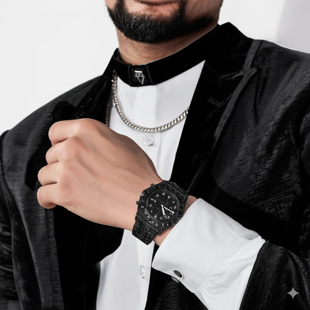 ICEGANG black kaleidoscope watch - Yoyisjewelry