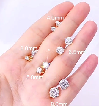 Men's Moissanite  Stud Earrings - Yoyisjewelry