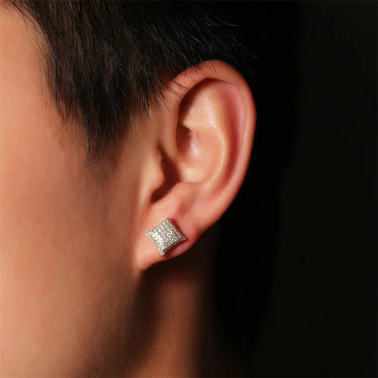 Square Stud Earrings - Yoyisjewelry