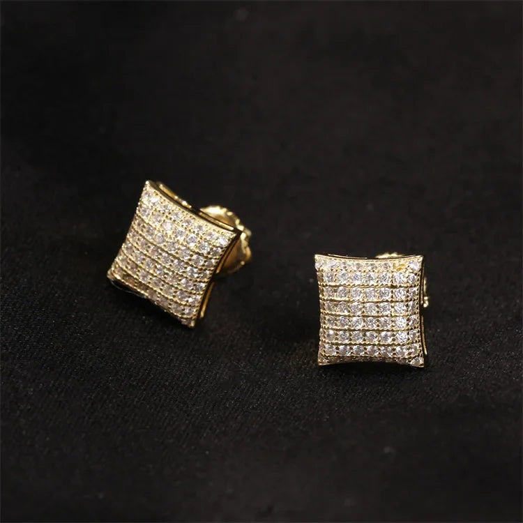 Square Stud Earrings - Yoyisjewelry
