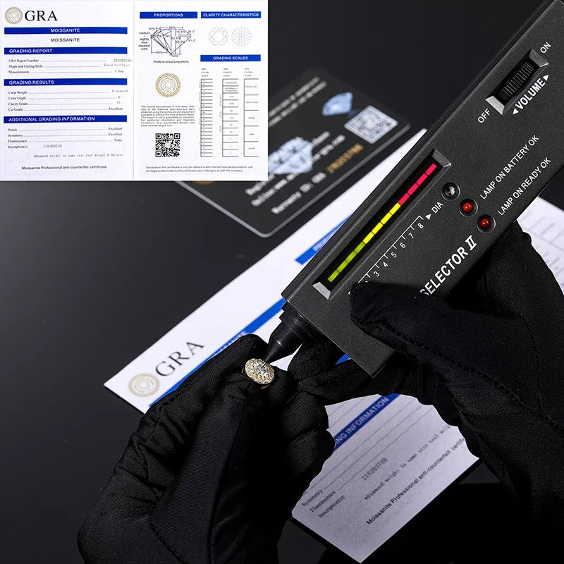 Silver Moissanite  Circle Cut Micro Pave Stud Earrings - Yoyisjewelry