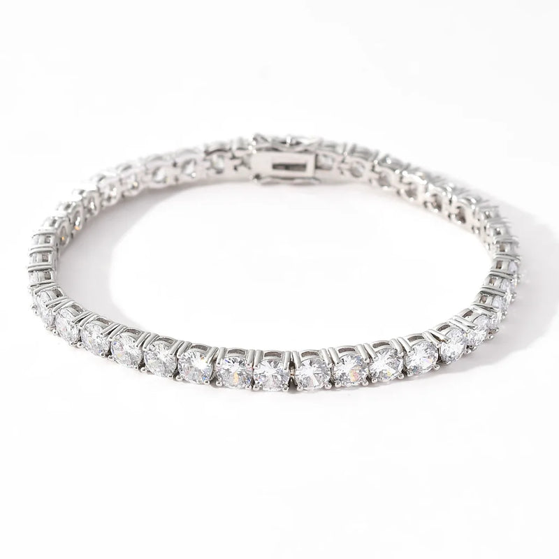 Men's Moissanite Cubic Zirconia Tennis Bracelet - Yoyisjewelry