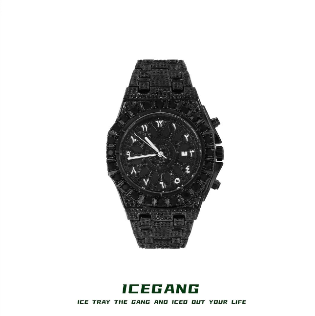 ICEGANG black kaleidoscope watch - Yoyisjewelry