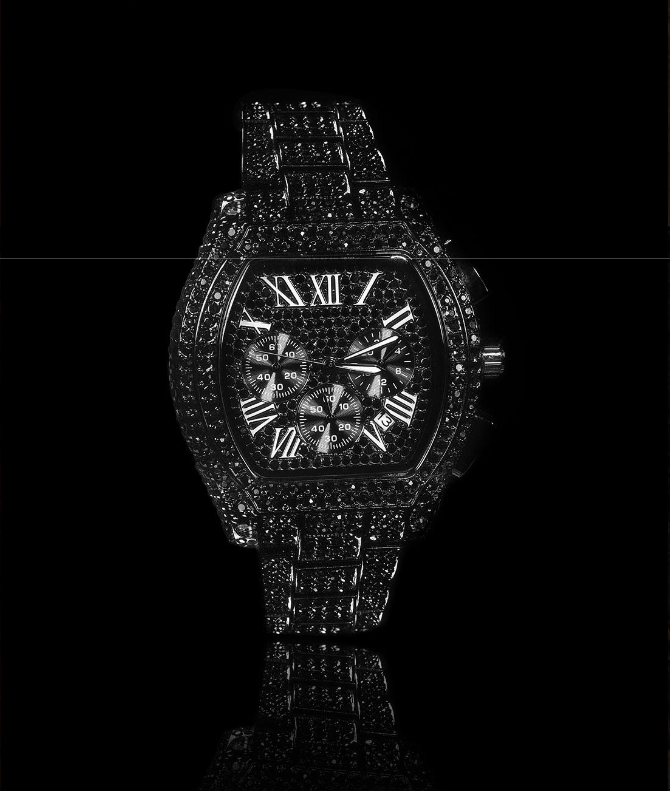 ICEGANG original three-eye barrel-shaped hip-hop luxury watch - Yoyisjewelry