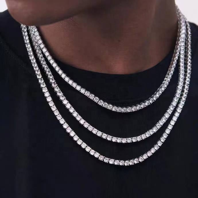 Men's Moissanite  Tennis Chain - Yoyisjewelry
